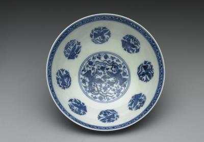 图片[2]-Bowl with lotus and phoenix decoration in underglaze blue, Yongle reign (1403-1424)-China Archive